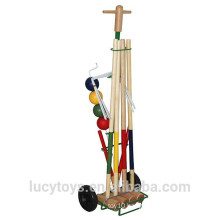 Customized hot selling wooden croquet set